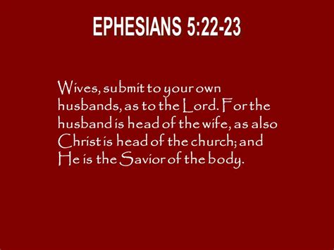 The Spirit-Filled Marriage: Wives Submit (Ephesians 5:22-24 ...