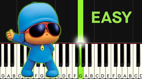 POCOYO Theme Song EASY Piano Tutorial - YouTube