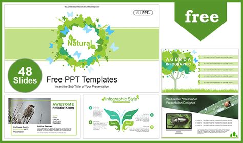 butterfly Powerpoint templates and Google Slides themes -Slidego