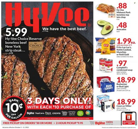 Hy-Vee (IA) Weekly Ad Flyer Specials October 5 to October 11, 2022