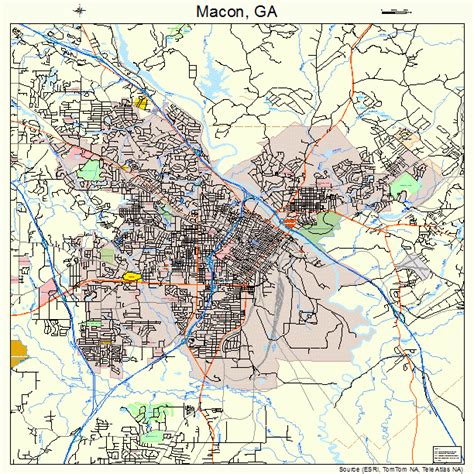 Macon Georgia Street Map 1349000