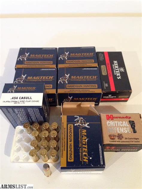 ARMSLIST - For Sale: .454 Casull Ammo