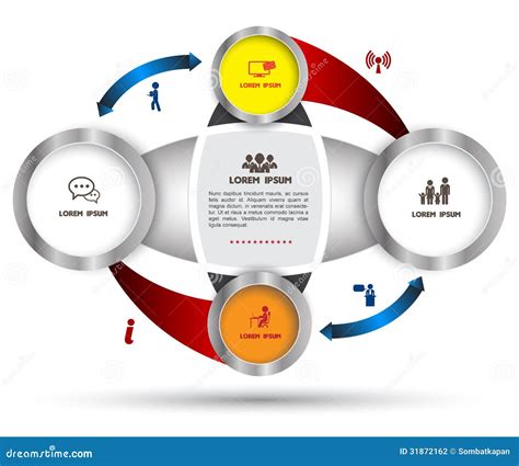 Diagram Template For Business Plan Or System Stock Photography - Image ...