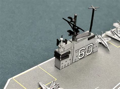 1/1250 Aircraft carrier USS SARATOGA, Paper Model - EcardModels