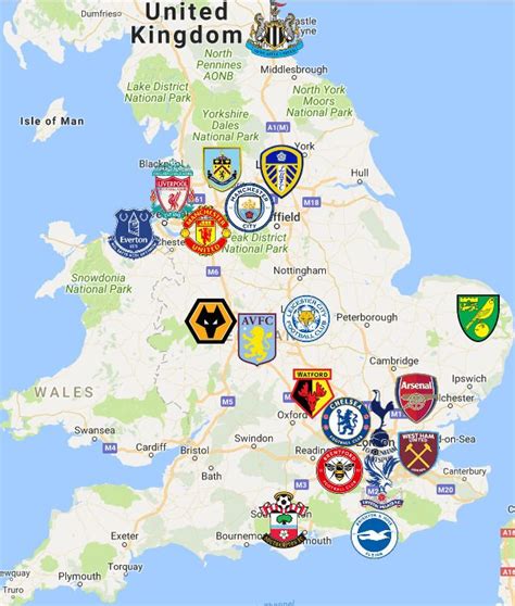 Premier League clubs map 🗺️ #PremierLeague