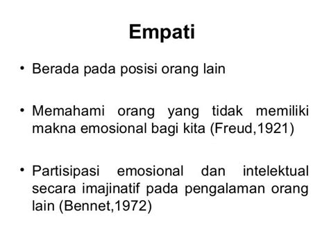 Contoh Imitasi Simpati Empati - 600 Tips