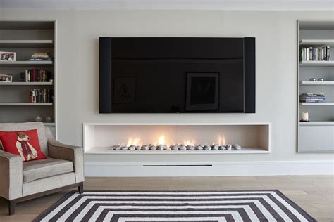 20 Charming Living Room with Contemporary Fireplace Makeover Ideas ...