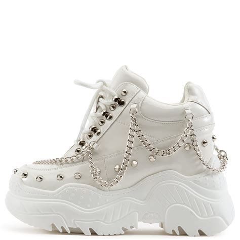 ANTHONY WANG Space Candy Platform Sneakers with Studs SPACE CANDY-WHTPT ...