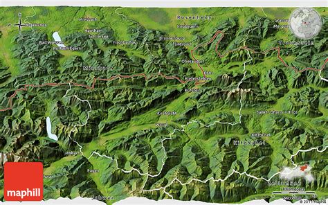 Satellite 3D Map of Kufstein