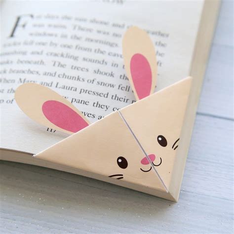 Cute folded bookmarks! Seven different woodland animal origami bookmark ...