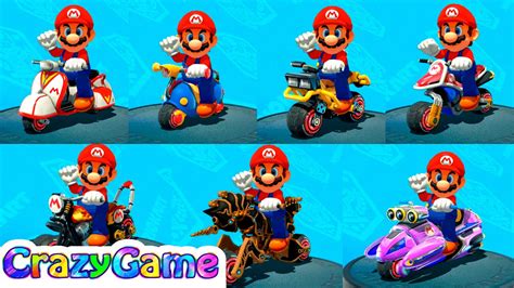 Mario Kart 8 Deluxe All Standard Bikes Vehicle Gameplay (マリオカート8 デラックス ...