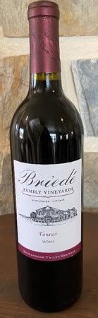 Briede Family Vineyards - Products - Tannat 2021