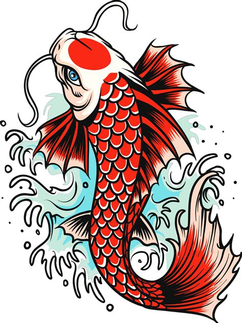 Download Koi Goldfish Carp Fish Tattoo Free HD Image Clipart PNG Free ...