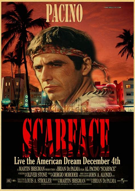 Scarface Movie Posters Good Quality Painting Vintage Poster Kraft Paper ...