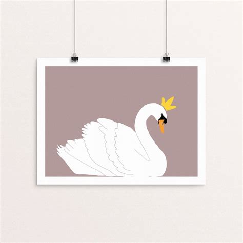 Swan Print Swan Wall Decor Swan Gifts Girl's Bedroom - Etsy