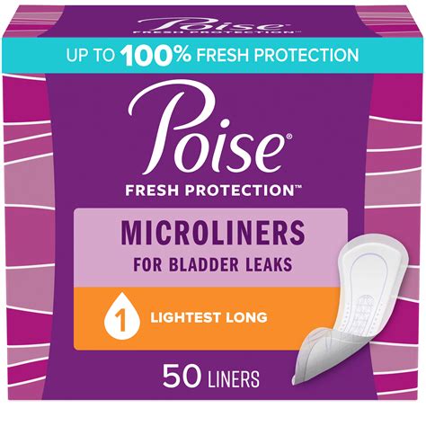 Poise Microliners Lightest Absorbency Long Panty Liners - Shop ...