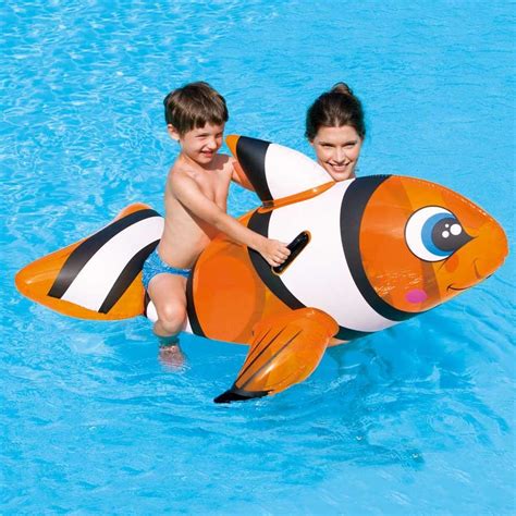 Bestway Children's Clown Fish Swimming Pool Inflatable Ride On Toy