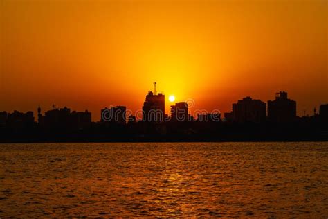 Sunset on the Nile River, Egypt. Stock Image - Image of pharaoh, dusk ...