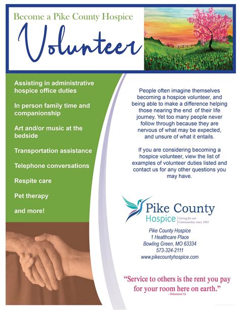 Become a Hospice Volunteer – Pike County Hospice