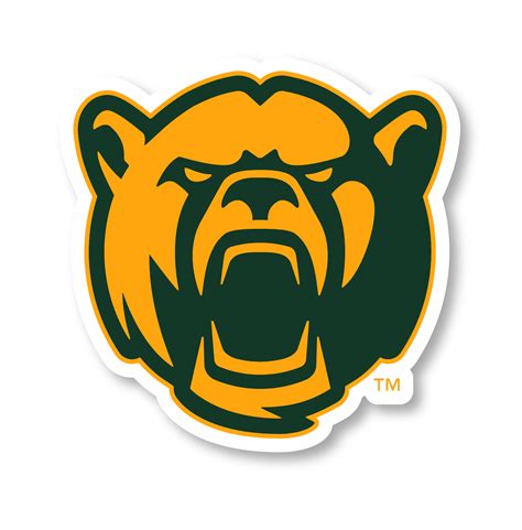 Baylor Bears Sports Team Large Mascot Vinyl Decal Sticker - Walmart.com ...