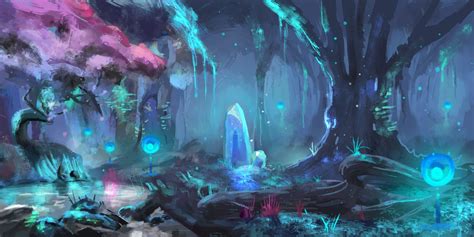 ArtStation - Magical Forest, Nino Zorc | Fantasy concept art, Fantasy ...