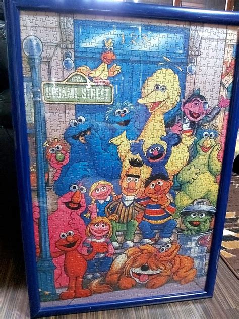 SESAME STREET Vintage Puzzle Wall Frame, Furniture & Home Living, Home ...