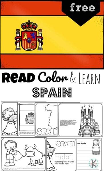 FREE Read Color and Learn about SPAIN