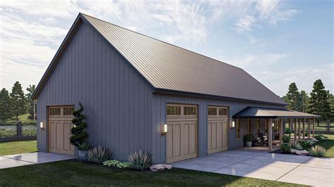 Barndominium With Wrap Around Porch Plans