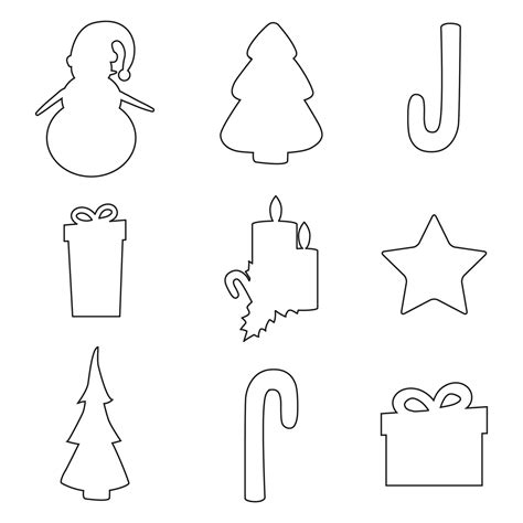 Free Christmas Shapes Templates Printable Printable Templates | The ...