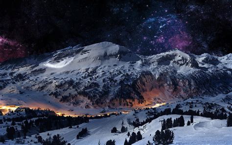 Mountains Night Wallpaper