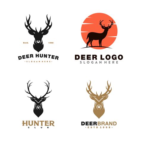 deer brand logo icon and vector 13094678 Vector Art at Vecteezy