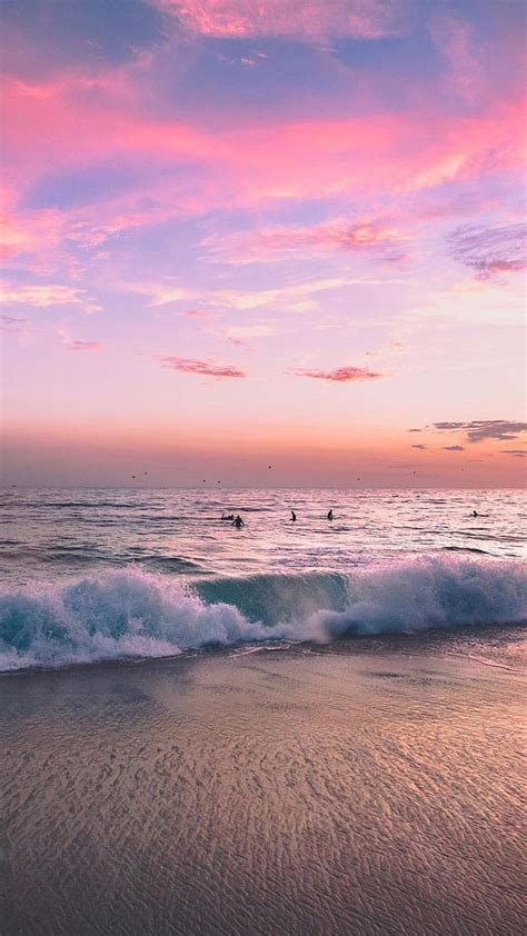 Aesthetic Sunset Pink Beach - Largest Portal, Beach Aesthetic Tumblr HD ...