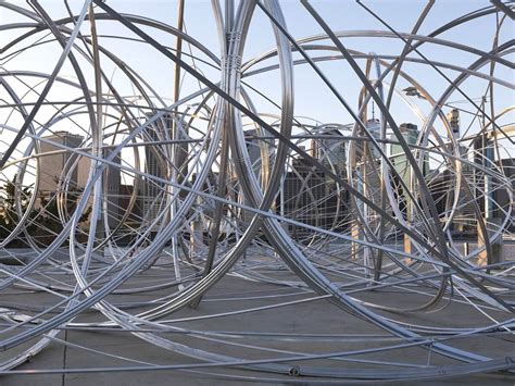 In the loop: Massive sculpture takes Park’s Pier 3 to new heights ...