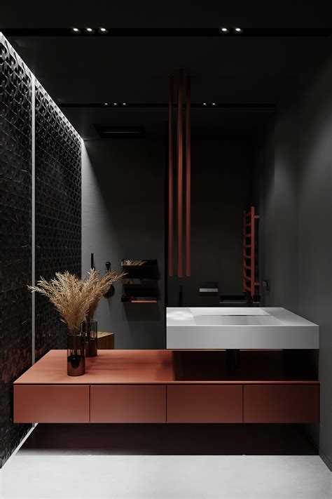 copper bathroom | Interior Design Ideas