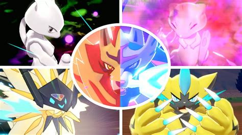 Pokémon Sword & Shield - All Legendary Pokémon + Signature Moves - YouTube