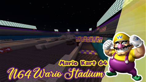 N64 Wario Stadium-Minecraft Mario Kart 64 - YouTube