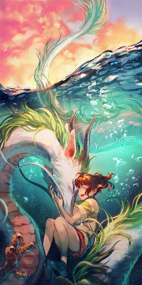 File:Spirited Away - Fan Art - Yuumei - Always Together.jpg ...