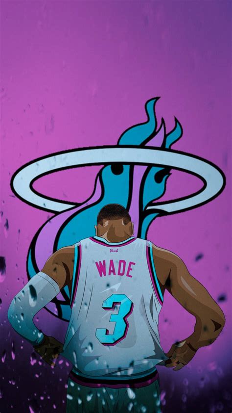 Download Dwyane Wade Turning His Back Jersey Number Three Wallpaper ...