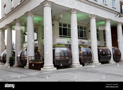 spice restaurant with its outside pods brought in during covid st annes ...