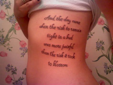 Sweet Quote Tattoos for Teenage