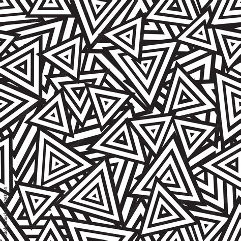 Abstract black and white seamless pattern. Vector vector de Stock ...