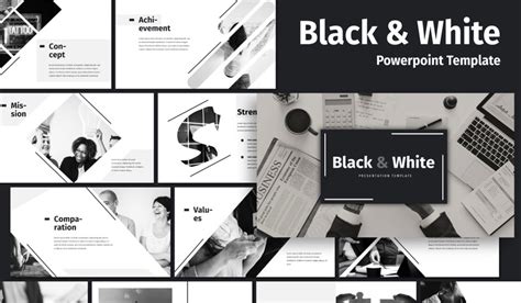 Black & White - Business PowerPoint template