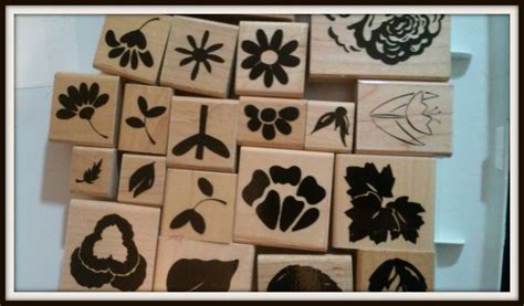 Lot of 28 Wooden Rubber Stamps for Scrapbooking or Paper Crafting - All ...