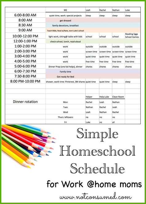 √ Homeschooling Kindergarten Daily Schedule