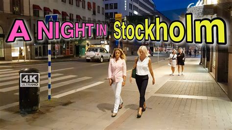 Stockholm Sweden nightlife ,best walking tour 2021 4k - YouTube