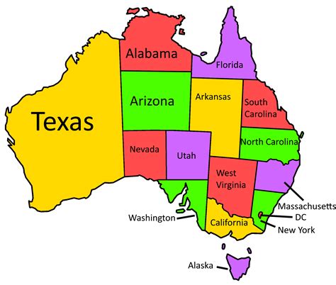 A Map Of Australia For Americans : funny