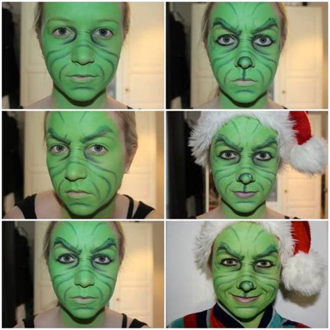 Step by step process of how i achieved this Grinch Makeup! 1. Cover ...