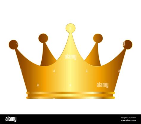 Princess Golden Crown Icon Isolated on white Background Vector ...