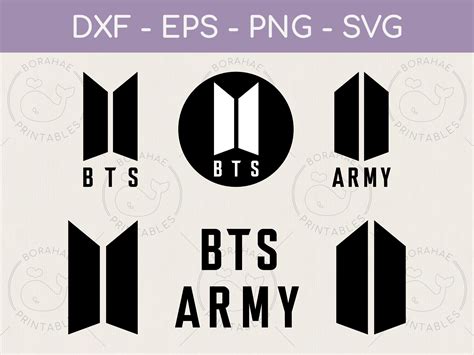 BTS Army Logo Bundle Svg Png Dxf Eps Bangtan Kpop - Etsy India