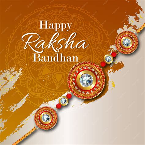 Premium Vector | Rakhi card design for Happy Raksha Bandhan celebration